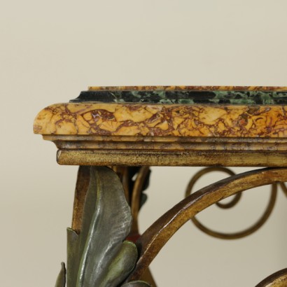 {* $ 0 $ *}, mesa de mármol y escayola, mesa antigua, mesa antigua, mesa de principios del siglo XX, mesa de principios del siglo XX, mesa de principios del siglo XX, mesa de escayola, mesa de estilo barroco, estilo barroco
