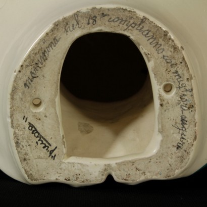 volto di fanciulla, ceramica fanciulla, ceramica preciosa, preciosa torino, manifattura preciosa, ceramica anni 50, ceramica vintage, anni 50, di mano in mano, anticonline