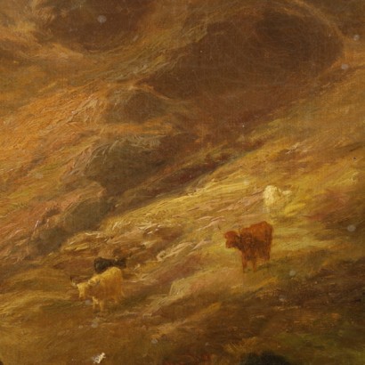 Grazing cows-detail