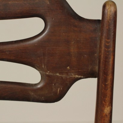 sedie, sedie vintage, sedie anni 50, anni 50, sedie di modernariato, modernariato italiano, vintage italiano, di mano in mano, anticonline, sedie in similpelle, sedie in faggio, sedie a molle, faggio tinto