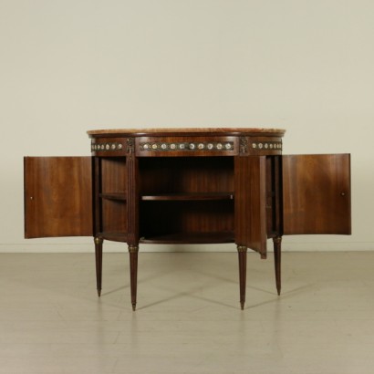 buffet, buffet demi-lune, buffet ancien, buffet ancien, buffet acajou, buffet palissandre, buffet début 900, buffet 900, buffet marqueté, {* 0 $ *}, anticonline