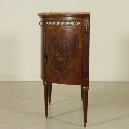 buffet, buffet demi-lune, buffet ancien, buffet ancien, buffet acajou, buffet palissandre, buffet début 900, buffet 900, buffet marqueté, {* 0 $ *}, anticonline