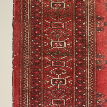 antigüedades, antigüedad, alfombra antigua, alfombra de Bukhara, alfombra de Turkmenistán, alfombra de los años 50, años 50, alfombra turcomana, {* $ 0 $ *}