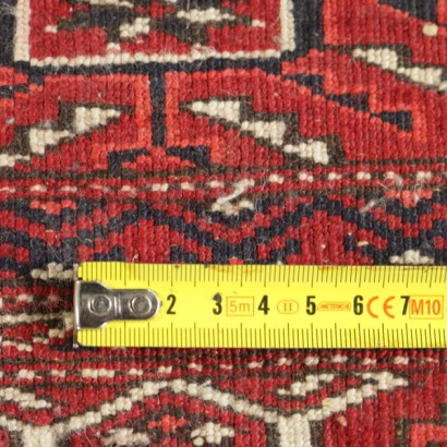 antigüedades, antigüedad, alfombra antigua, alfombra de Bukhara, alfombra de Turkmenistán, alfombra de los años 50, años 50, alfombra turcomana, {* $ 0 $ *}