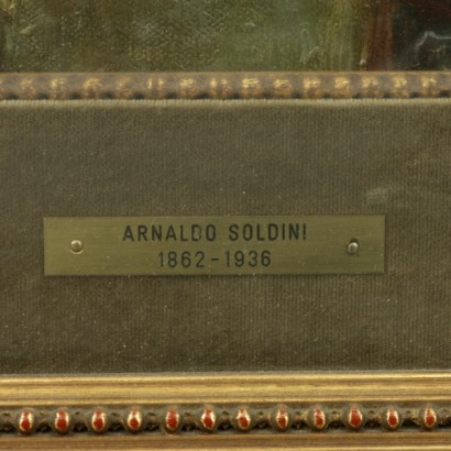 arte, arte italiana, pittura ottocento italiana,Arnaldo Soldini Scorcio di paese,Arnaldo Soldini,Arnaldo Soldini Scorcio di paese,Arnaldo Soldini,Arnaldo Soldini Scorcio di paese,Arnaldo Soldini