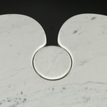 tavolino, tavolino di design, tavolino design italiano, Angelo Mangiarotti, tavolino Angelo Mangiarotti, tavolino mangiarotti, tavolino in marmo bianco, marmo bianco di carrara, marmo di carrara, tavolino carrara, produzione skipper, tavolino skipper, tavolino eros, eros mangiarotti, skipper eros, di mano in mano, anticonline