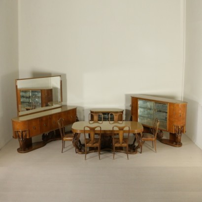 Tavolo anni 40 - arredo completo