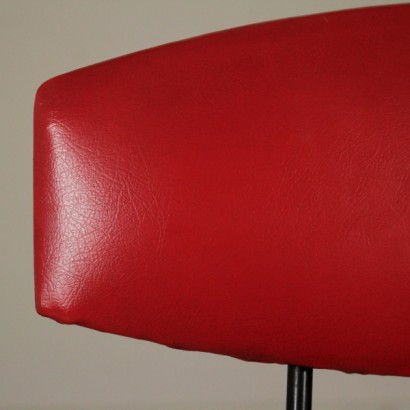 silla, silla de los años 50, silla de los 60, silla vintage, silla moderna, diseño italiano moderno, vintage italiano, {* $ 0 $ *}, anticonline, tapicería de cuero sintético, estructura de metal