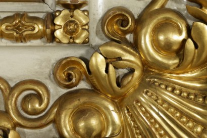 Wainscoting Ivory Lacquered Carved and Gilded Italy First Half 1800