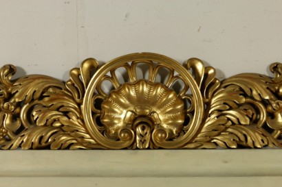 Wainscoting Ivory Lacquered Carved and Gilded Italy First Half 1800