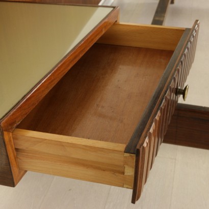letto, letto matrimoniale, letto vintage, letto di modernariato, vintage italiano, modernariato vintage, letto anni 50, letto in bois de rose, palazzi del'arte, letto palazzi dell'arte, pannello in velluto, di mano in mano, anticonline