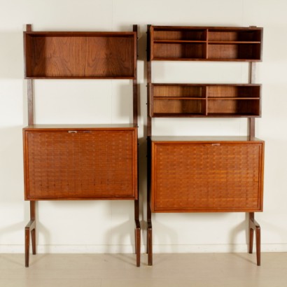 meubles, meubles de isa, meubles 50-60s, meubles des années 50, 60 meubles, 50, 60, meubles vintage, mobilier moderne, cru italien, modernisme italien, cabinet compartiment ouvert, compartiment ouvert, armoire en teck, tissage de placage, {* $ 0 $ *}, anticonline, isa ponte san pietro, isa bergamo