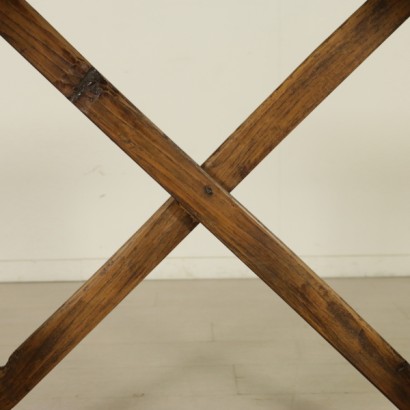 tavolino, tavolino fratino, tavolino in noce, tavolino fratino in noce, tavolino gambe a cavalletto, gambe a cavalletto, di mano in mano, anticonline, tavolino antico, tavolino antiquariato