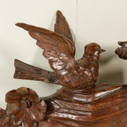 Detalle friso nogal