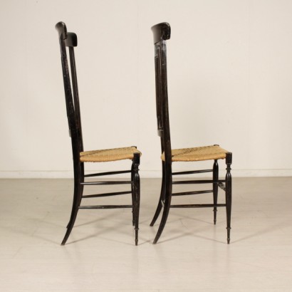 sedie, coppia di sedie, sedie in faggio, sedie chiavarine, sedie antiche, sedie antiquariato, sedie 900, di mano in mano, anticonline, schienale alto, schienale a giorno