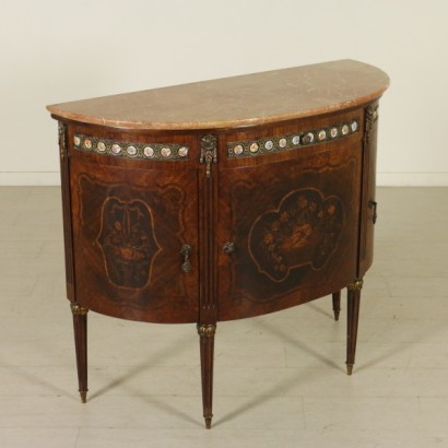 buffet, buffet demi-lune, buffet ancien, buffet ancien, buffet acajou, buffet palissandre, buffet début 900, buffet 900, buffet marqueté, {* 0 $ *}, anticonline