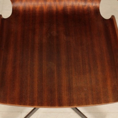 sedia, sedia singola, sedia vintage, sedia di modernariato, sedia di design, sedia con braccioli, sedia in compensato, sedia in compensato curvato, sedie anni 50, sedia anni 60, anni 50, anni 60, di mano in mano, anticonline