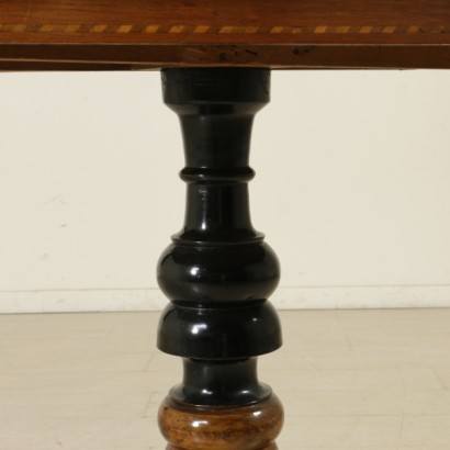 Mesa de café hexagonal con incrustaciones - particular