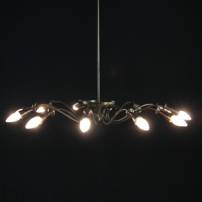 di mano in mano, lampada anni 50, anni 50, lampada vintage, lampada di modernariato, lampada in vetro, illuminazione vintage, illuminazione di modernariato