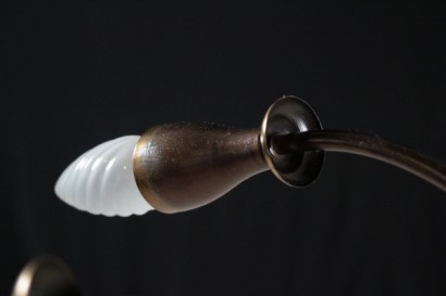 di mano in mano, lampada anni 50, anni 50, lampada vintage, lampada di modernariato, lampada in vetro, illuminazione vintage, illuminazione di modernariato