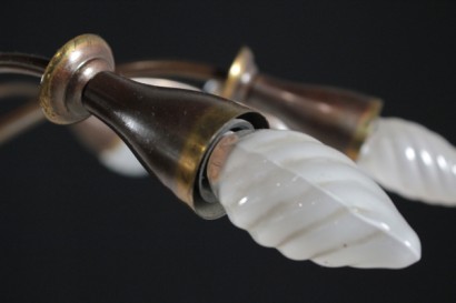 di mano in mano, lampada anni 50, anni 50, lampada vintage, lampada di modernariato, lampada in vetro, illuminazione vintage, illuminazione di modernariato