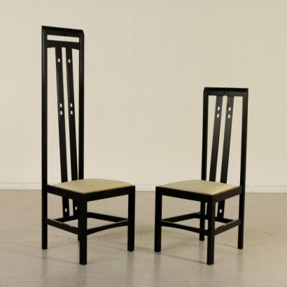 Sedie nello stile di Rennie Mackintosh - particolare