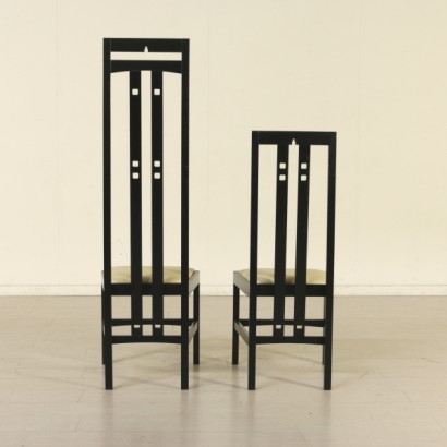 Sedie nello stile di Rennie Mackintosh - particolare