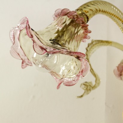 {* $ 0 $ *}, Venezianische Applikation, Venedig Applikation, Applikation Mitte des 20. Jahrhunderts, 900 Applikation, Glasapplikation, antike Applikation, moderne antike Applikation, Bernsteinglas Applikation, Venedig Applikation