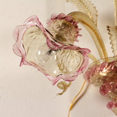 {* $ 0 $ *}, Venezianische Applikation, Venedig Applikation, Applikation Mitte des 20. Jahrhunderts, 900 Applikation, Glasapplikation, antike Applikation, moderne antike Applikation, Bernsteinglas Applikation, Venedig Applikation