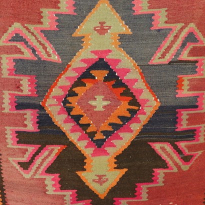 Antik, Teppiche, antike Teppiche, antike Teppiche, Kelim, Türkei, Woll- und Baumwollteppich, feiner Knotenteppich, 1960er Teppich