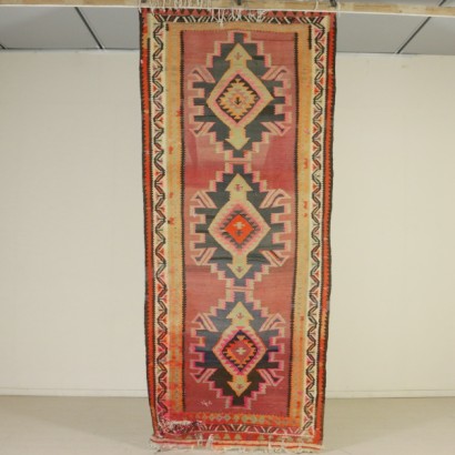 Antik, Teppiche, antike Teppiche, antike Teppiche, Kelim, Türkei, Woll- und Baumwollteppich, feiner Knotenteppich, 1960er Teppich