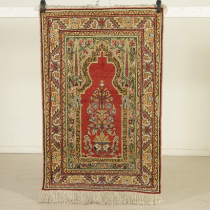 antique, tapis, tapis antiques, tapis antiques, Kayseri Turquie, tapis en soie et coton, tapis à nœud fin, tapis des années 80