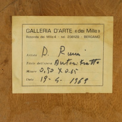 Self-portrait of Donnino Rumi - frame