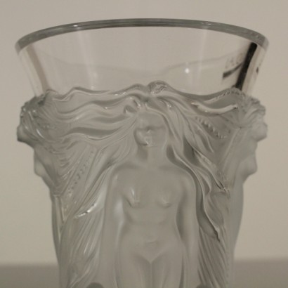 {* $ 0 $ *}, Lalique Kristallvase, Kristallvase, Kristallvase, Lalique Kristall, Lalique, Lalique Vase, Vase mit Dekor, Reliefdekor, Rundumdekor, Vase 900, Vase zweite Hälfte 900