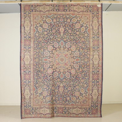 Antik, Teppiche, antike Teppiche, antike Teppiche, Kerman, Iran, Baumwollteppich, Wollteppich, mittlerer Knotenteppich, 1950er-60er Teppich