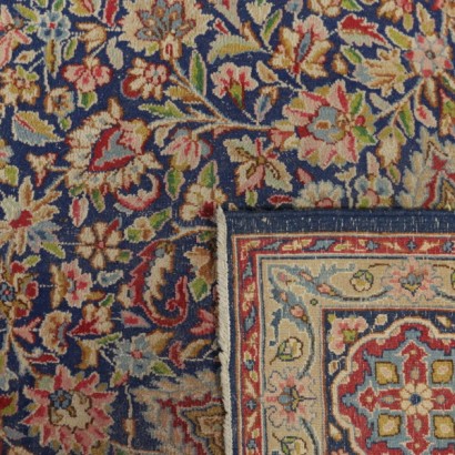 Antik, Teppiche, antike Teppiche, antike Teppiche, Kerman, Iran, Baumwollteppich, Wollteppich, mittlerer Knotenteppich, 1950er-60er Teppich