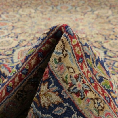 Antik, Teppiche, antike Teppiche, antike Teppiche, Kerman, Iran, Baumwollteppich, Wollteppich, mittlerer Knotenteppich, 1950er-60er Teppich