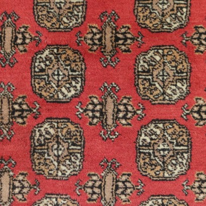 Antik, Teppiche, antike Teppiche, antike Teppiche, Buchara, Pakistan, Baumwollteppich, Wollteppich, mittlerer Knotenteppich, 90er Jahre Teppich