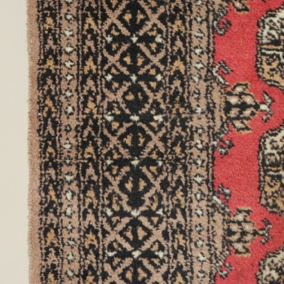 Antik, Teppiche, antike Teppiche, antike Teppiche, Buchara, Pakistan, Baumwollteppich, Wollteppich, mittlerer Knotenteppich, 90er Jahre Teppich