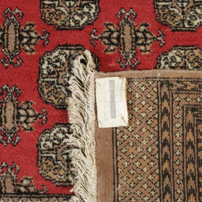 Antik, Teppiche, antike Teppiche, antike Teppiche, Buchara, Pakistan, Baumwollteppich, Wollteppich, mittlerer Knotenteppich, 90er Jahre Teppich