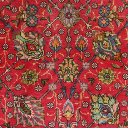Antik, Teppiche, antike Teppiche, antike Teppiche, Täbris, Iran, Wollteppich, Baumwollteppich, mittelgrosser Knotenteppich, 80er-90er Teppich