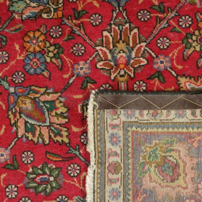 Antik, Teppiche, antike Teppiche, antike Teppiche, Täbris, Iran, Wollteppich, Baumwollteppich, mittelgrosser Knotenteppich, 80er-90er Teppich