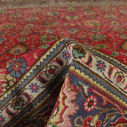Antik, Teppiche, antike Teppiche, antike Teppiche, Täbris, Iran, Wollteppich, Baumwollteppich, mittelgrosser Knotenteppich, 80er-90er Teppich
