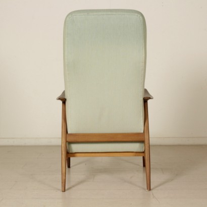 di mano in mano, poltrona anni 60, anni 60, poltrona vintage, poltrona di modernariato, poltrona di design, modernariato italiano, vintage italiano, poltrona in teak, poltrona in legno di teak, poltrona in tessuto