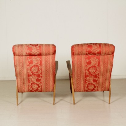 {* $ 0 $ *}, Sessel aus den 50er Jahren, Paar Sessel, Vintage Sessel, moderne Sessel, Buchensessel, Sessel in Buchenholz, Paar Vintage Sessel, Paar moderne Sessel, 1950er