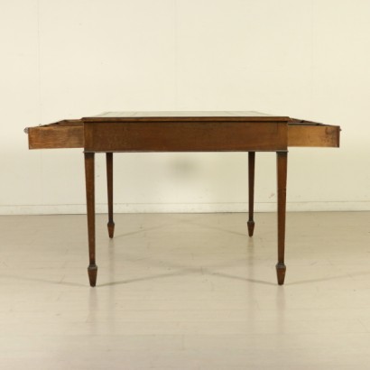 {* $ 0 $ *}, historischer Schreibtisch, antiker Schreibtisch, antiker Schreibtisch, antiker Schreibtisch, Mahagoni-Schreibtisch, englischer Schreibtisch, englischer Schreibtisch, 900er Schreibtisch, erste Hälfte 1900 Schreibtisch, Schreibtisch mit Schubladen, Lederplatte