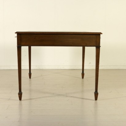 {* $ 0 $ *}, historischer Schreibtisch, antiker Schreibtisch, antiker Schreibtisch, antiker Schreibtisch, Mahagoni-Schreibtisch, englischer Schreibtisch, englischer Schreibtisch, 900er Schreibtisch, erste Hälfte 1900 Schreibtisch, Schreibtisch mit Schubladen, Lederplatte