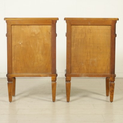 {* $ 0 $ *}, Nachttische im neoklassizistischen Stil, neoklassische Nachttische, antike Nachttische, antike Nachttische, antike Nachttische, Nachttische in Bois de Violette, 900 Nachttische, Nachttische aus der Mitte des Jahrhunderts, Nachttische aus Nussbaum, antike Möbel, antike Möbel, Möbel Antiquitäten