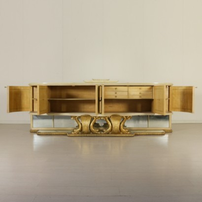 {* $ 0 $ *}, Möbel aus den 50er, 50er Jahren, Pergamentmöbel, Schafpapierschrank, Buffetschrank, moderne Antiquitätenmöbel, italienische moderne Antiquitäten, Vintage-Möbel, italienische Vintage-Möbel, italienische Vintage, italienische moderne Antiquitäten, Vintage-Möbel, Buffet Jahrgang, moderne Antiquitäten Buffet