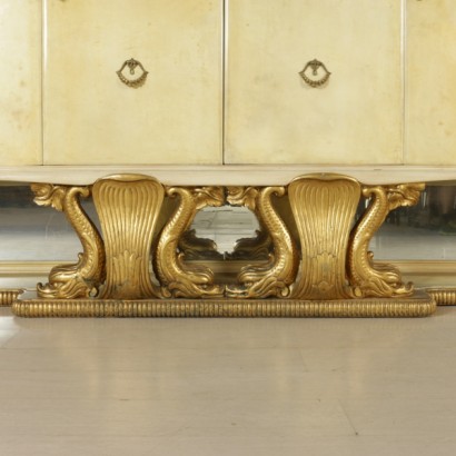 {* $ 0 $ *}, Möbel aus den 50er, 50er Jahren, Pergamentmöbel, Schafpapierschrank, Buffetschrank, moderne Antiquitätenmöbel, italienische moderne Antiquitäten, Vintage-Möbel, italienische Vintage-Möbel, italienische Vintage, italienische moderne Antiquitäten, Vintage-Möbel, Buffet Jahrgang, moderne Antiquitäten Buffet